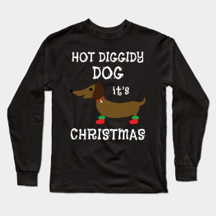 Dachshund Wiener Dog Christmas Design Long Sleeve T-Shirt